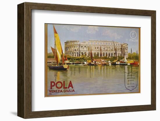 Pola Venezia Giulia Poster-Leopoldo Metlicovitz-Framed Photographic Print