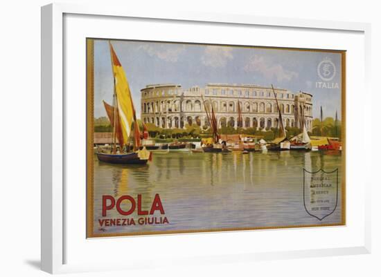 Pola Venezia Giulia Poster-Leopoldo Metlicovitz-Framed Photographic Print