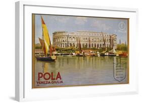 Pola Venezia Giulia Poster-Leopoldo Metlicovitz-Framed Photographic Print