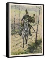 Poland, a Hussar-W. Kossak-Framed Stretched Canvas