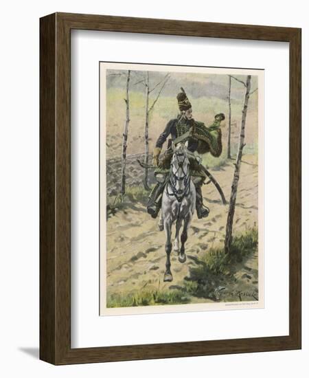 Poland, a Hussar-W. Kossak-Framed Art Print