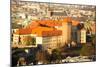 Poland, Aerial View of Royal Wawel Castle in Krakow.-De Visu-Mounted Photographic Print