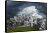 Poland. Composite of Ogrodzieniec Castle-Jaynes Gallery-Framed Stretched Canvas