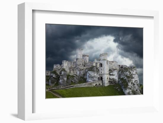 Poland. Composite of Ogrodzieniec Castle-Jaynes Gallery-Framed Photographic Print