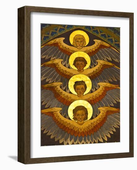 Poland, Cracow, Extraordinary Art Nouveau Decoration in the Franciscan Church, Designed by Stanisla-Katie Garrod-Framed Photographic Print