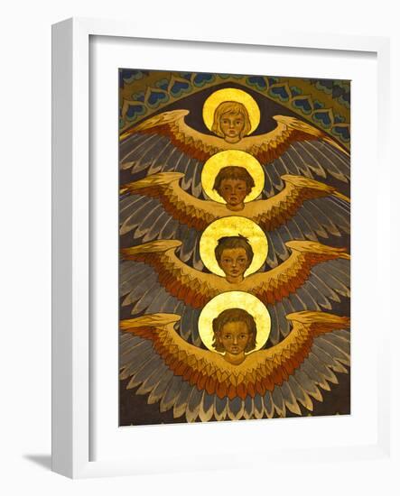 Poland, Cracow, Extraordinary Art Nouveau Decoration in the Franciscan Church, Designed by Stanisla-Katie Garrod-Framed Photographic Print