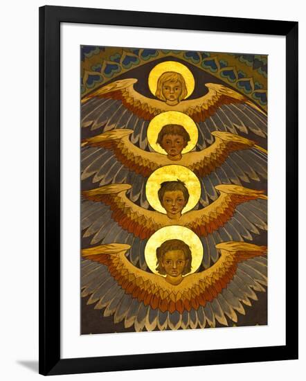 Poland, Cracow, Extraordinary Art Nouveau Decoration in the Franciscan Church, Designed by Stanisla-Katie Garrod-Framed Photographic Print