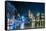 Poland, Krakow. Market Square at Night.-bloodua-Framed Stretched Canvas