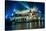 Poland, Krakow. Market Square at Night.-bloodua-Stretched Canvas