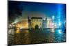 Poland, Krakow. Market Square at Night.-bloodua-Mounted Photographic Print