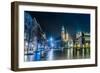 Poland, Krakow. Market Square at Night.-bloodua-Framed Photographic Print