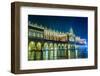 Poland, Krakow. Market Square at Night.-bloodua-Framed Photographic Print