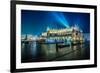 Poland, Krakow. Market Square at Night.-bloodua-Framed Photographic Print