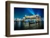 Poland, Krakow. Market Square at Night.-bloodua-Framed Photographic Print