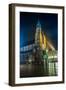 Poland, Krakow. Market Square at Night.-bloodua-Framed Photographic Print