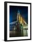 Poland, Krakow. Market Square at Night.-bloodua-Framed Photographic Print