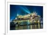 Poland, Krakow. Market Square at Night.-bloodua-Framed Photographic Print