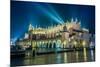 Poland, Krakow. Market Square at Night.-bloodua-Mounted Photographic Print