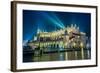 Poland, Krakow. Market Square at Night.-bloodua-Framed Photographic Print