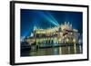 Poland, Krakow. Market Square at Night.-bloodua-Framed Photographic Print