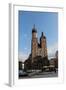 Poland. Krakow. View of the Central Market Square with Saint Mary's Basilica Founded in 1222 by…-null-Framed Giclee Print