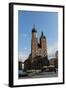 Poland. Krakow. View of the Central Market Square with Saint Mary's Basilica Founded in 1222 by…-null-Framed Giclee Print