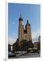 Poland. Krakow. View of the Central Market Square with Saint Mary's Basilica Founded in 1222 by…-null-Framed Giclee Print