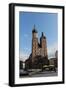 Poland. Krakow. View of the Central Market Square with Saint Mary's Basilica Founded in 1222 by…-null-Framed Giclee Print