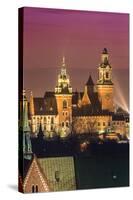 Poland, Krakow. Wawel Castle and Wistula . Krakow Poland.-bloodua-Stretched Canvas