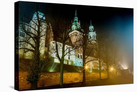 Poland, Krakow. Wawel Castle and Wistula . Krakow Poland.-bloodua-Stretched Canvas