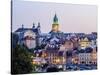 Poland, Lublin Voivodeship, City of Lublin, Old Town Skyline at twilight-Karol Kozlowski-Stretched Canvas