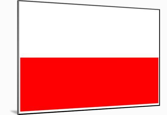 Poland National Flag Poster Print-null-Mounted Poster