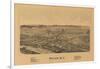 Poland, New York - Panoramic Map-Lantern Press-Framed Art Print