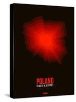 Poland Radiant Map 3-NaxArt-Stretched Canvas