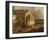 Poland, Warsaw, View of Warsaw with Theater Square-null-Framed Giclee Print