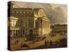 Poland, Warsaw, View of Warsaw with Theater Square-null-Stretched Canvas