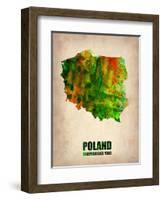 Poland Watercolor Poster-NaxArt-Framed Art Print