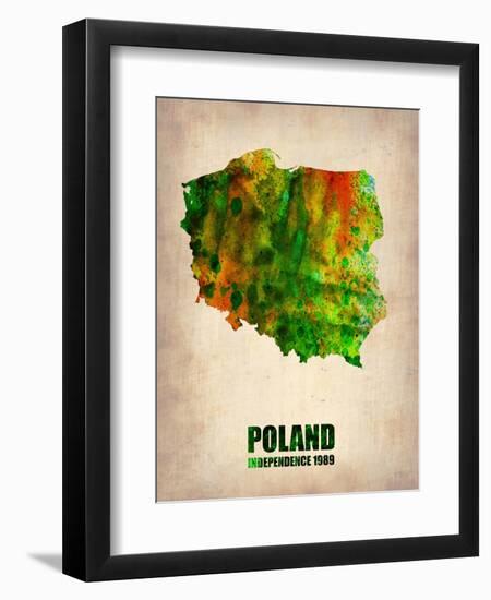 Poland Watercolor Poster-NaxArt-Framed Art Print