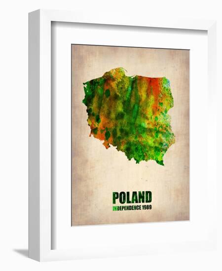 Poland Watercolor Poster-NaxArt-Framed Art Print