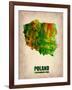 Poland Watercolor Poster-NaxArt-Framed Art Print