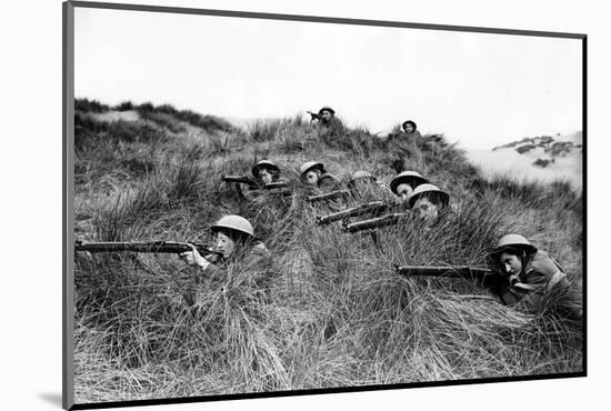 Poland Women's Services Sniper Training-Associated Newspapers-Mounted Photo