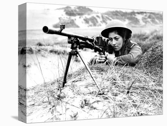Poland Women's Services Sniper-Associated Newspapers-Stretched Canvas