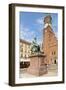 Poland, Wroclaw, Aleksander Fredro Monument on the Rynek, before the Old Town Hall-Roland T. Frank-Framed Photographic Print