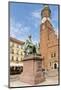 Poland, Wroclaw, Aleksander Fredro Monument on the Rynek, before the Old Town Hall-Roland T. Frank-Mounted Photographic Print