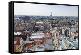 Poland, Wroclaw, Breslau, View from St. Elisabeth Church-Roland T. Frank-Framed Stretched Canvas