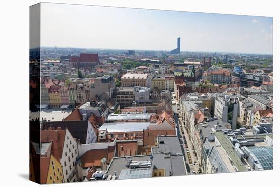 Poland, Wroclaw, Breslau, View from St. Elisabeth Church-Roland T. Frank-Stretched Canvas