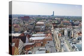 Poland, Wroclaw, Breslau, View from St. Elisabeth Church-Roland T. Frank-Stretched Canvas