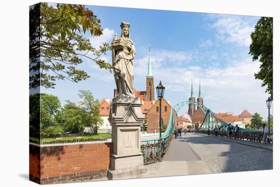 Poland, Wroclaw, Cityscape, Church of the Holy Cross-Roland T. Frank-Stretched Canvas