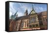 Poland, Wroclaw, Old Town Hall, Bay on the South Side of the Gothic Building-Roland T. Frank-Framed Stretched Canvas