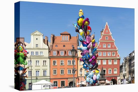 Poland, Wroclaw, the Salt Market Plac Solny-Roland T. Frank-Stretched Canvas